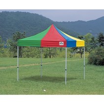 3mx3m 접이식 이동식 자바라천막 카라반캐노피 골조지붕 기본형, 스틸일반, 노랑