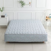 에덴 플로럴 매트리스 커버 블루 SS Q K CK LK EK 이스턴킹