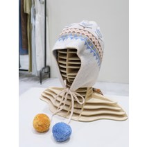 [써스데이아일랜드] 귀도리 폼폼 모자 T228MCP244W(2111618)