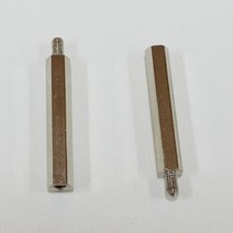 지지대 볼트 너트 육각 PCB 서포트 황동 니켈도금 m3 m4 m5, P.지지대볼트(니켈도금) / m4-6-50 (2개), 1개