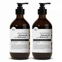 수오가닉 퍼퓸 샴푸 바디워시 우드세이지, 1050ml, 2개