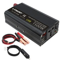 1500w LED 전압계 인버터 DC 12v to AC 220v 230v 순수 사인파 문자열 전압 변환기 전송 범용 소켓, 수정된 사인파