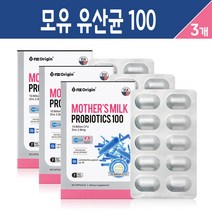 엔젯 오리진 모유유산균 100 락토바실러스 가세리 프리바이오틱스 듀폰 다니스코 프로바이오틱스 100억 모유 유래 유산균 캡슐 아연 함유 장건강 신바이오틱스 건강기능식품, 모유 유래 유산균 30캡슐, 3세트