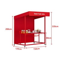 플리마켓 행사 부스 디스플레이 수레 매대 가판대 진열대 노점 축제 선반 이동식 캐비넷모델, 6