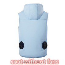 선풍기 냉방 조끼 아이스팩 옷 여름 배달 팬 장착 의류 저항하는 냉각 남성용 전원 코트