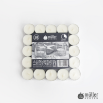 [독일 muller-KERZEN] 4h 티라이트 50pc, 1팩, 무향