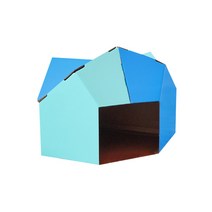 위드 고양이 숨숨집 하우스 박스집 만들기 DIY CA84, 블루