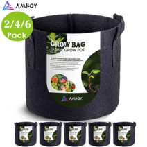 부직포 화분 그로우백 식물 성장 보호 백 amkoy 1-10 gallon fabric garden potato growth container bag plant seed bag, 2개, 3갤런25cmx20cm