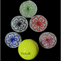 골프볼 마커 골프볼마크 야간라운딩 LED 큐빅 볼마커 공마커, 레드