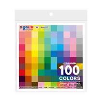 종이나라 뜯어쓰는 단면색종이 100매 100색, 2개