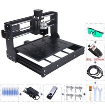 마킹기 호환 휴대용 레이저 소형 각인기 CNC 조각 기계 DIY 커터 프린터 3 축 GRBL 3D 목재 라우터 및 절단기 CNC3020 1.0-15W 출력, with3000mw laser, no offline