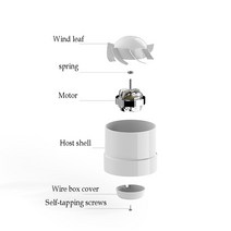 인라인 덕트 팬 4 6 인치 금속 파이프 환기 배기 미니 욕실 벽, 03 UK_01 4inch