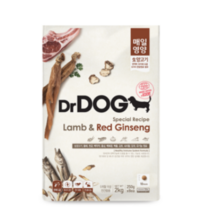닥터독 5개월 이상 양고기 매일영양 닥터독 사료, 2kg, 2개