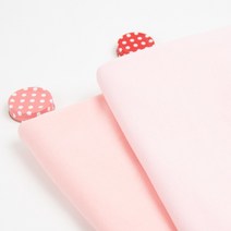 태백섬유 대폭 2단 쭈리 면 다이마루 원단 딸기우유 핑크 2종, 핑크(C오이)