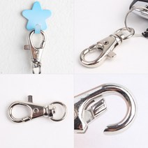 열쇠고리 붕어 13.5X38MM X 3개 아크릴 키링 제작 번호판 가방 걸이 열쇠링 금속고리 가방걸이