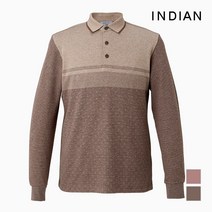 [INDIAN] 면레이온 스트라이프 패턴 티셔츠_MITALUWA401