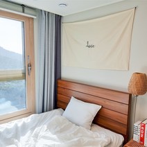 디자인데코 love 가림막커튼(오트밀) 가로150x세로100 꼭꼬핀2개 무료증정