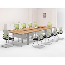 믹스 사무용 일자 연결식 책상 테이블, 1800상판-원목