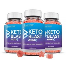 (3팩) Keto Blast Max 젤리 콜라겐 부스터 유기농 실리카 대나무 아사이 베리 포함 석류 주스 180개 포함