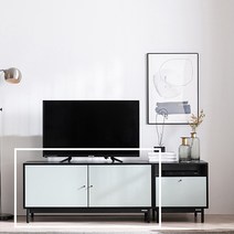 [에몬스홈] 휴이 다용도 거실수납장 1200 도어형, 색상:크림아이보리