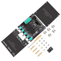 블루투스 미니 앰프 길거리공연 매장용 리시버 통기타 올인원 mt21 tb21 tpa3116 2.1 채널 5.0 서브우퍼 보드 50wx2+100w 전원 오디오 스테레오 보드, 1-검은색