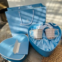 영국 웨지우드 Wedgwood 머그컵 커피잔 2P 세트 하트박스 300ml