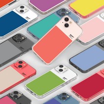 [바보사랑] 아이폰13 pro promax 컬러 디자인 투명 젤리 케이스, 기종:아이폰Mini / 디자인:시켄스블랙, 상세 설명 참조