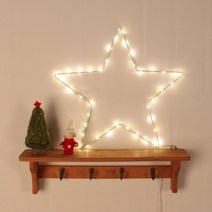 40구 LED 별 설정 장식전구 40cm 크리스마스 조명, 단품