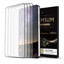케이맥스 풀점착 지문인식 9H 풀글루 강화유리 휴대폰 액정보호필름 4P 세트, 4매입