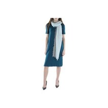 아일린 피셔 여성 블루 울 블렌드 옴브레 프린지 스카프 O/S 5214 결혼기념일선물