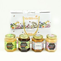 멜리페라스 멕시코산 고급천연순생꿀 멀티팩 - 100% 고급천연순생꿀 340g x 2개, 1박스, 산딸기꽃꿀 340g + 메스뀌떼나무꿀 340g