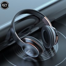 블루투스 헤드폰 무선 운동 러닝 새로운 P17 호환 헤드셋 샤오미 아이폰용 HIFI 스테레오베이스 접이식 마이크 지원 SD 카드, Black