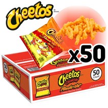 미국 치토스 대용량 스낵 / 플레이밍 핫 크런치 맛 스낵 50개, 플레이밍 핫 크런치 맛 한박스/50개