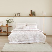 [알레르망] 릴리프 차렵이불 Q 2종세트 레드