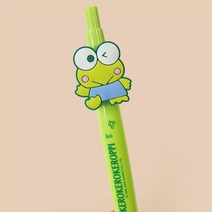 산리오 케로케로 케로피 캐릭터 마스코트 볼펜 귀여운 프린팅 0.5mm 파란색