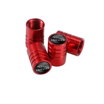 차량 수리 4PCS 알루미늄 합금 자동차 휠 타이어 밸브 캡 재규어 XF XJ XKR S 형 F X F페이스 용 먼지 액세, 03 A red