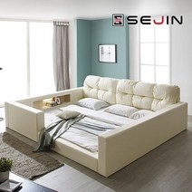 제리 범퍼 패밀리침대+솔리드본넬매트리스SS+SS, 블랙