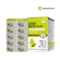 대웅생명과학 프리미엄 혈당건강 바나바 영양제, 60정, 4박스