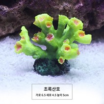 팬더코리 물고기 나비비파 산호 수족관 조경 바다 장식 장식품, 잔디 녹색 산호
