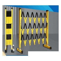 접이식 바리게이트 이동식 휀스 출입통제 자바라, 1.2m x 1.5m 길이의 빨간색과 흰색, 1개