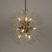 버스커 9등 팬던트 LED 식탁등 크리스탈 눈꽃 인테리어 조명, 단품