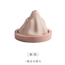 얼음틀 팬시 노르딕 설산 케이스 이유식 설편 식료품 실리콘 있음 뚜껑 급속 냉동기 2113626363, 핑크 설산 얼음틀
