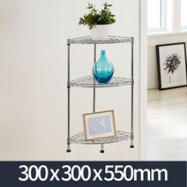 도매링크 코너 메탈선반 욕실 싱크대 3단 조립식앵글 상턱 진열대 베란다선반 9W84DC60, 단일옵션