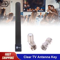 위성안테나 공중파안테나 uhd안테나 1080p HD 도랑 케이블 HDTV 무료 TV 스틱 실내 위성 공중 신호 향상 미, 한개옵션0