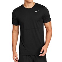 나이키 브리드 런 드라이핏 반팔티 블랙 남자 기능성 스포츠 트레이닝 여름 운동복 기본티 상의 CJ5332-010