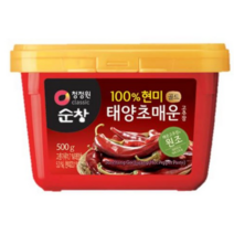 청정원 순창 100%현미 태양초 매운 고추장 골드 500g 아주 매운맛, 2개