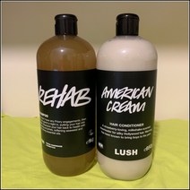러쉬 LUSH 리햅+아메리칸크림 1kg대용량 콤보 샴푸 컨디셔너[영국직배송], 1팩, 1.95kg