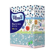 미래생활 잘풀리는집 어린이집 각티슈 180매 3입 곽휴지 고급 미용 화장용 사각 곽티슈, 본상품선택