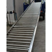 컨베이어벨트 슬라이드 롤러 콘베어 상하차 자바라, 1m 40cm (스테인레스), 1개
