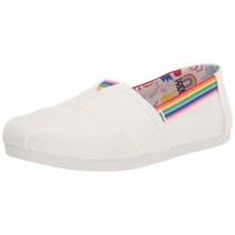 탐스 TOMS 여성용 알파르가타 3 0 로퍼 플랫 화이트 멀티 유니티 프린트